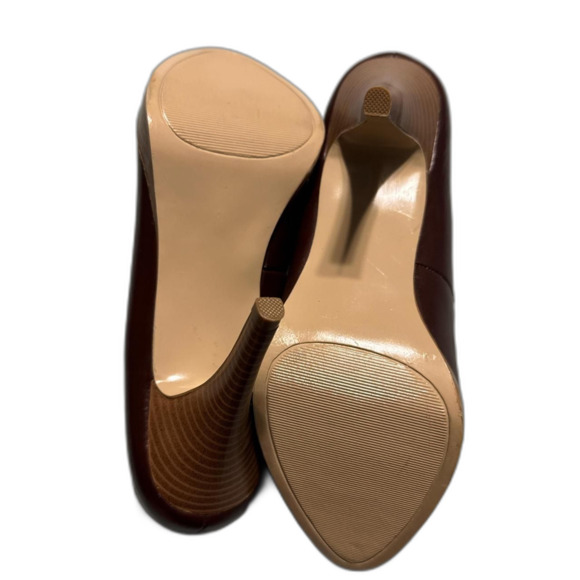 Mossimo Women's Size 9 Burgundy high heels shoes New 2000's Y2k footwear - Picture 6 of 8